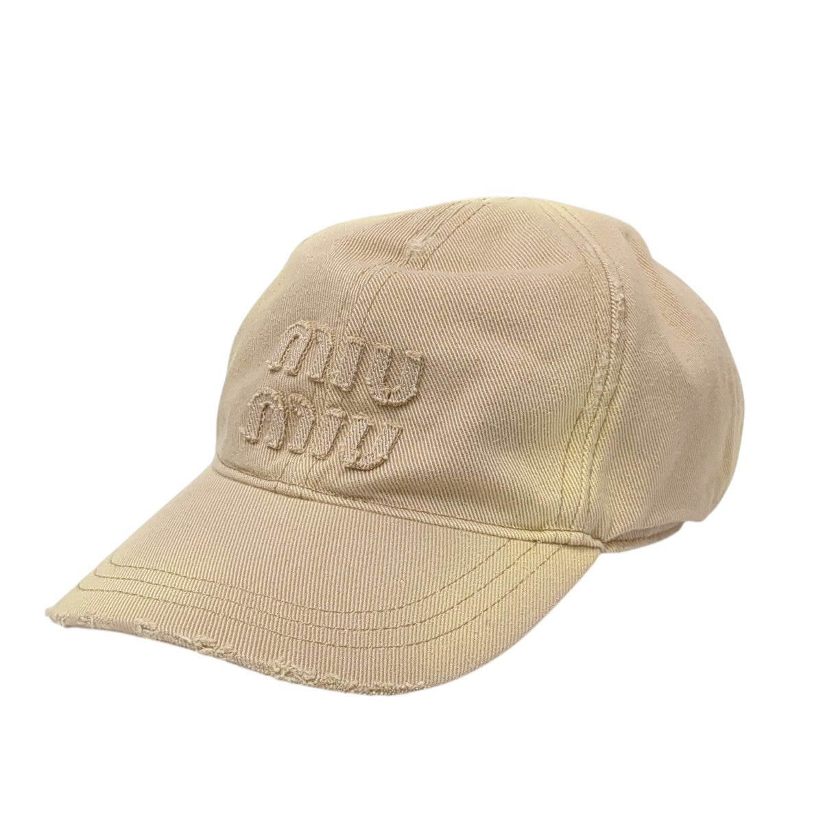 MIU MIU デニム ベースボールキャップキャップ5HC274 古着・中古-1枚目のアイテム画像