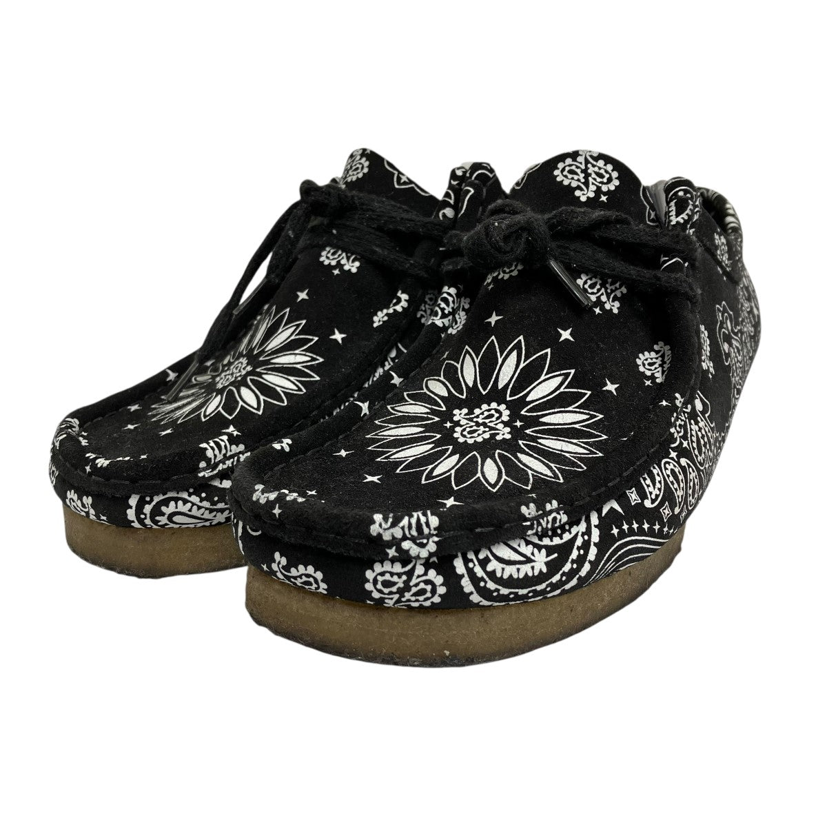 Supreme×Clarks Originals 19SSペイズリーシューズ ブラック×ホワイト