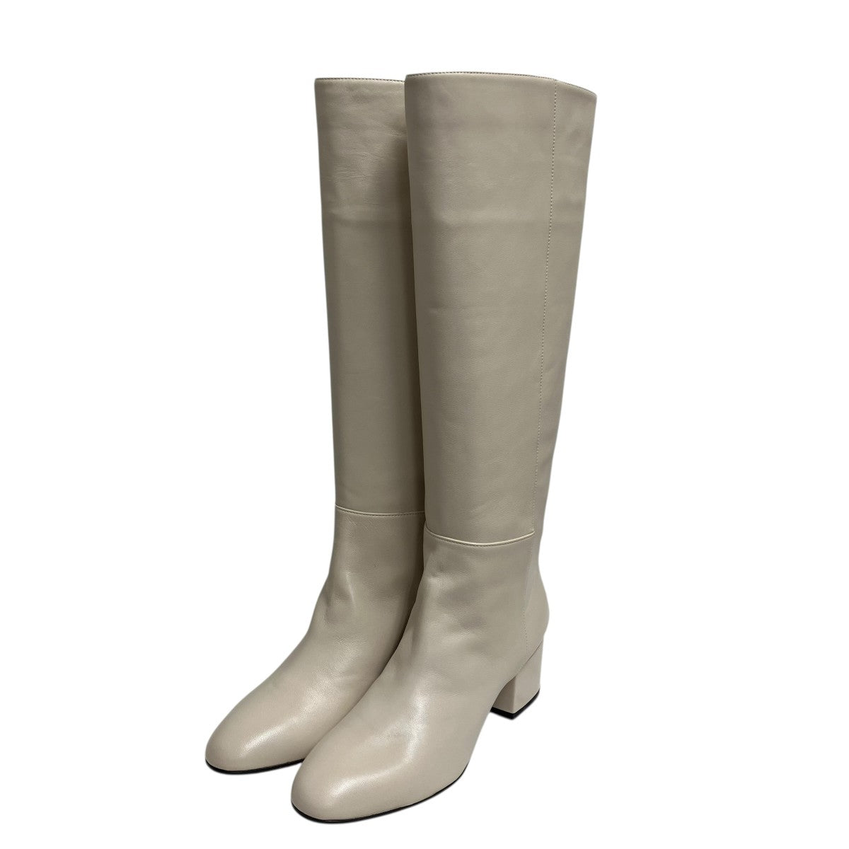 sergio rossi(セルジオロッシ) ロングブーツ アイボリー サイズ 37 1/2