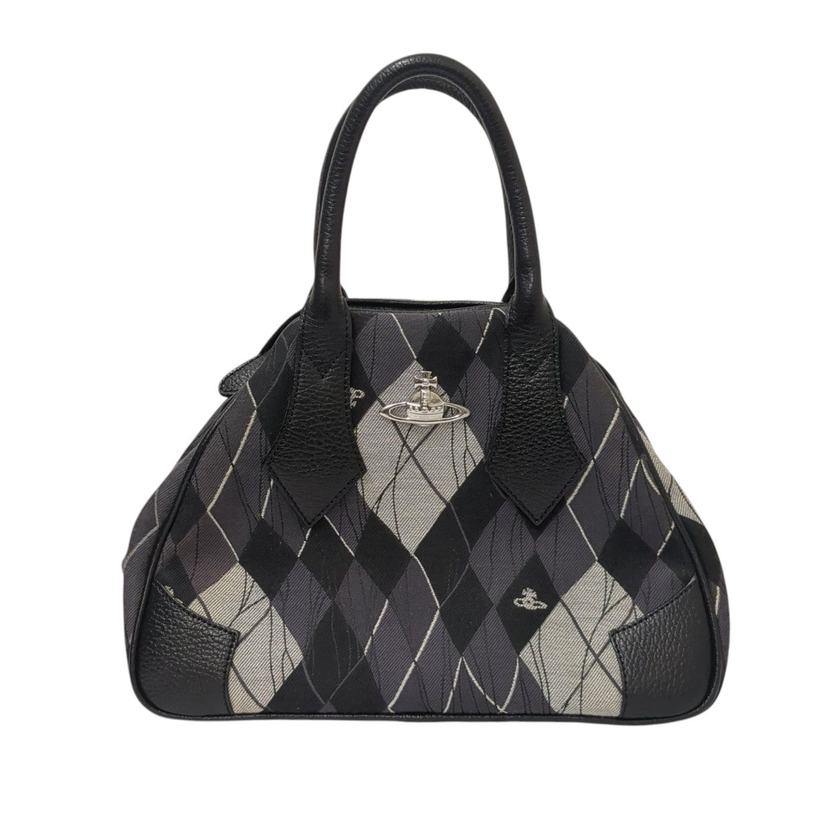 【美品】Vivienne Westwoodアーガイルヤスミンハンドバッグ オーブ Vivienne Westwood(ヴィヴィアンウエストウッド) ヤスミン
