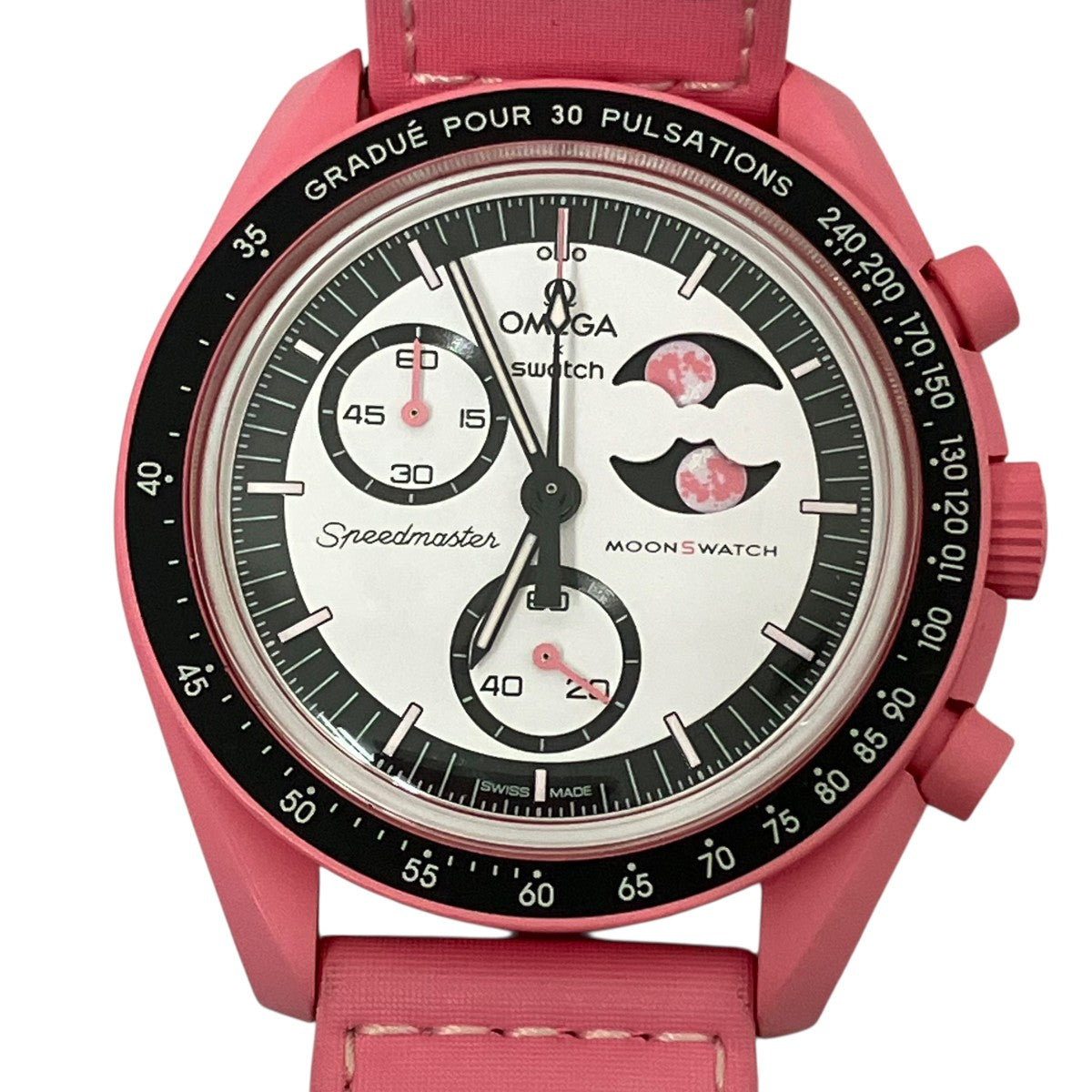 SWATCH×OMEGA MISSION TO THE PINK MOONPHASE腕時計S033P700 S033P700