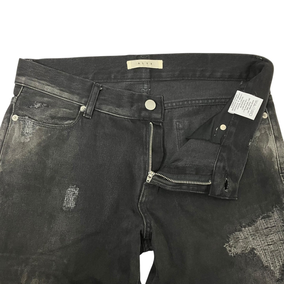 ALYX クラッシュ加工 裾ジップデニムパンツ912422 古着・中古-4枚目のアイテム画像