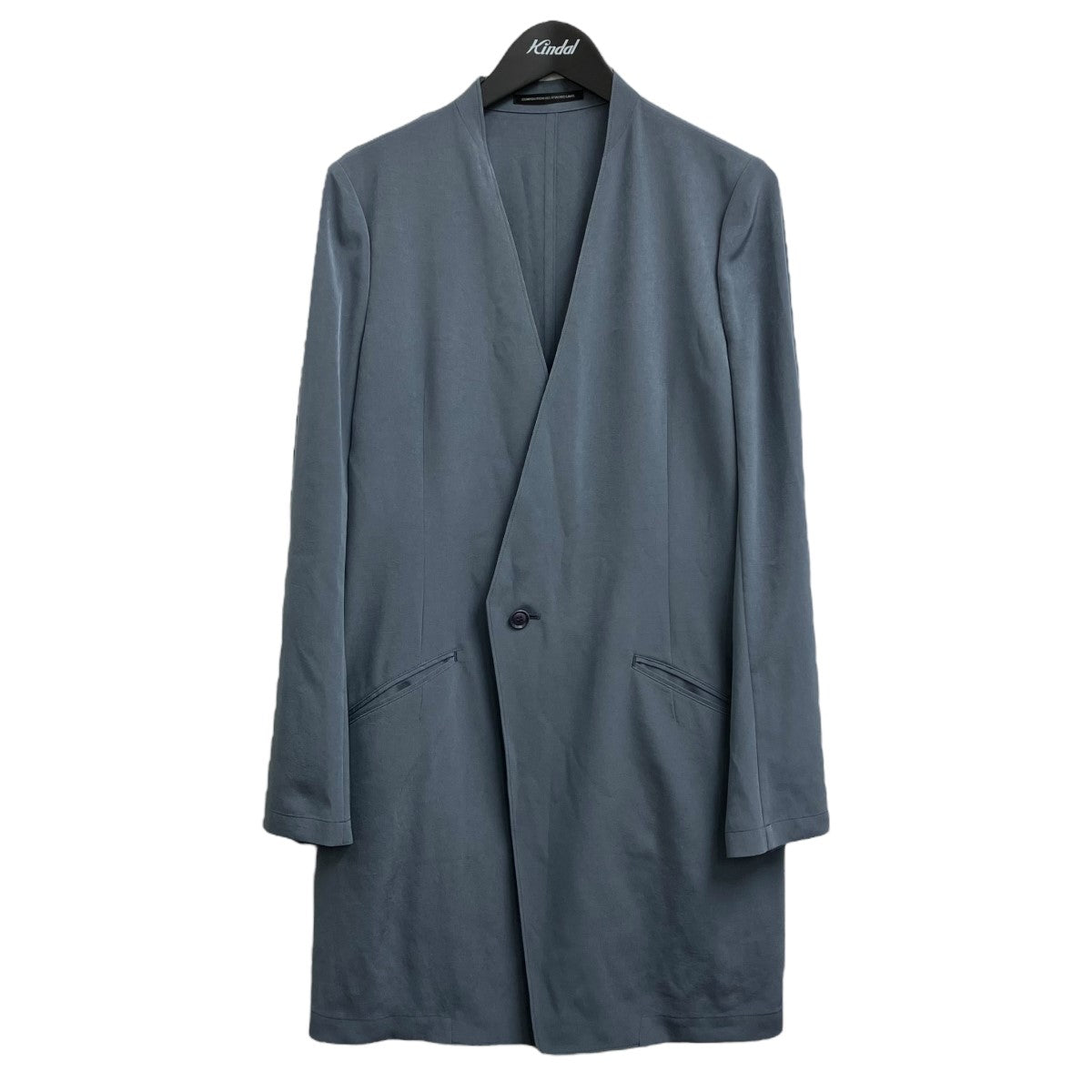 Y's(ワイズ) CREPE de CHINE COLLARLESS JACKETノーカラージャケットYM