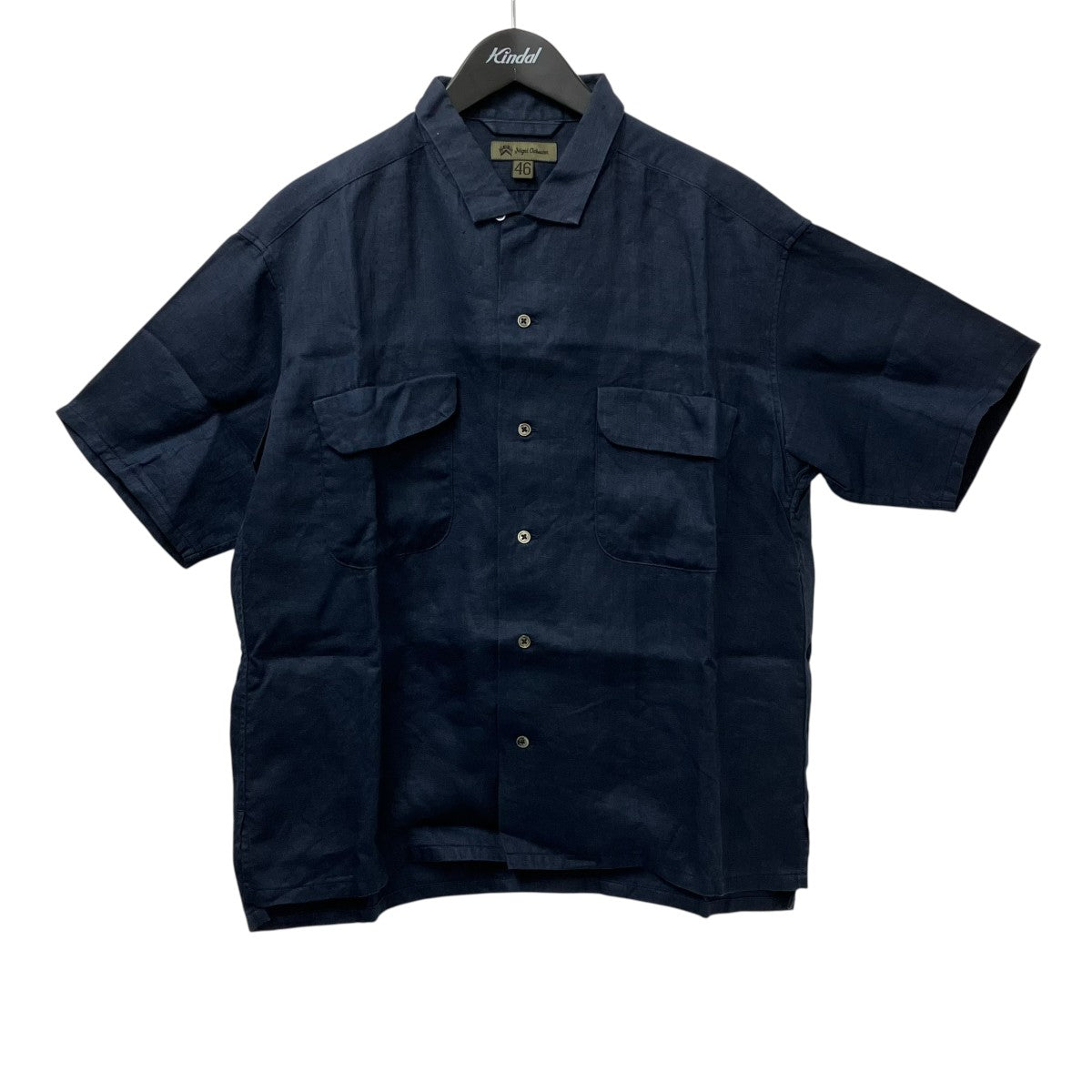 NIGEL CABOURN(ナイジェルケーボン) リネンツイルオープンカラー半袖