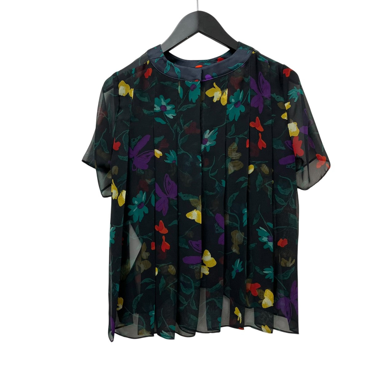 24SSFloral Print Pullover半袖ブラウス24-07296