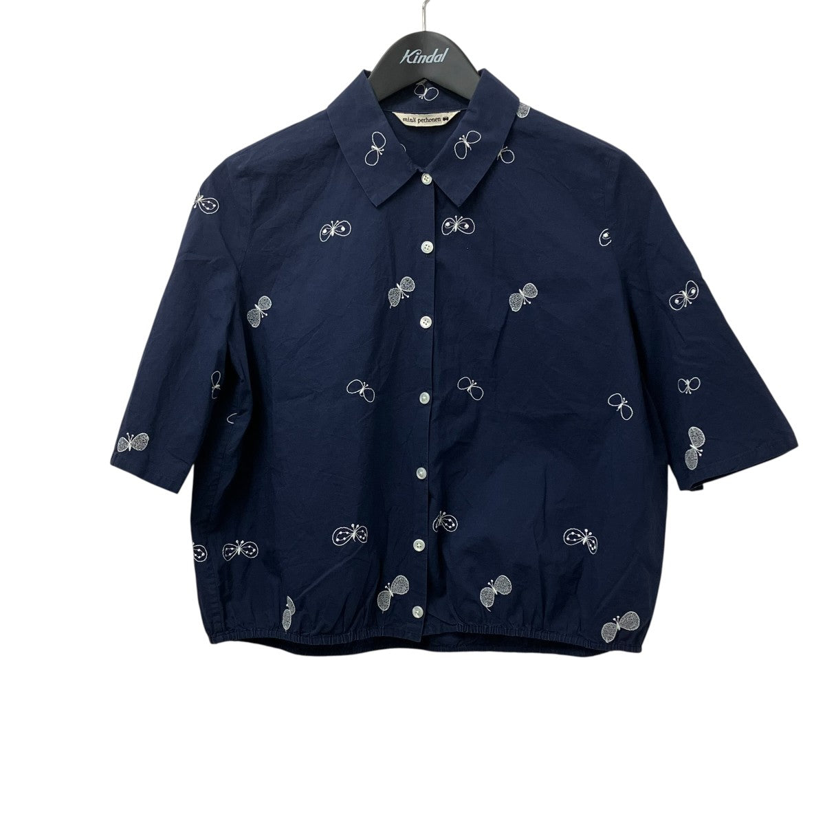 mina perhonen(ミナペルホネン) ブラウスXS1967 XS1967 ネイビー