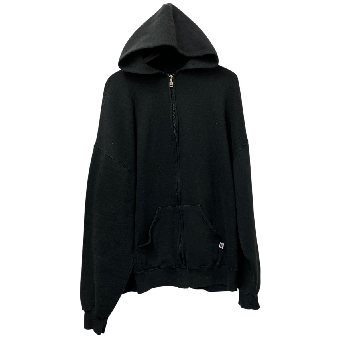 90s〜ラッセル　ジップパーカー　黒　メキシコ製 RUSSELL(ラッセル) 90s メキシコ製ジップパーカー ブラック サイズ XXL