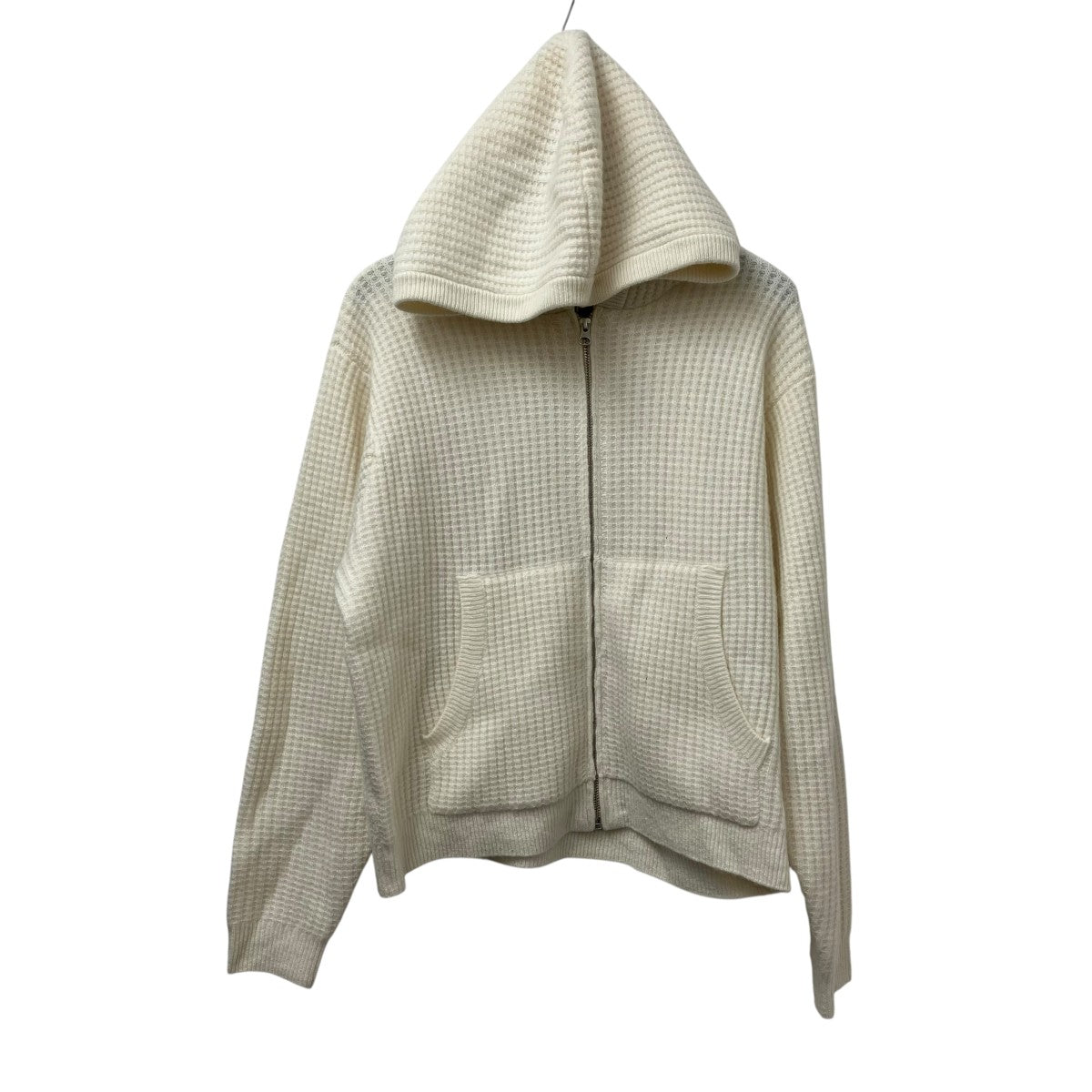 WAFFLE CASHMERE ZIP HOODニットパーカー117274
