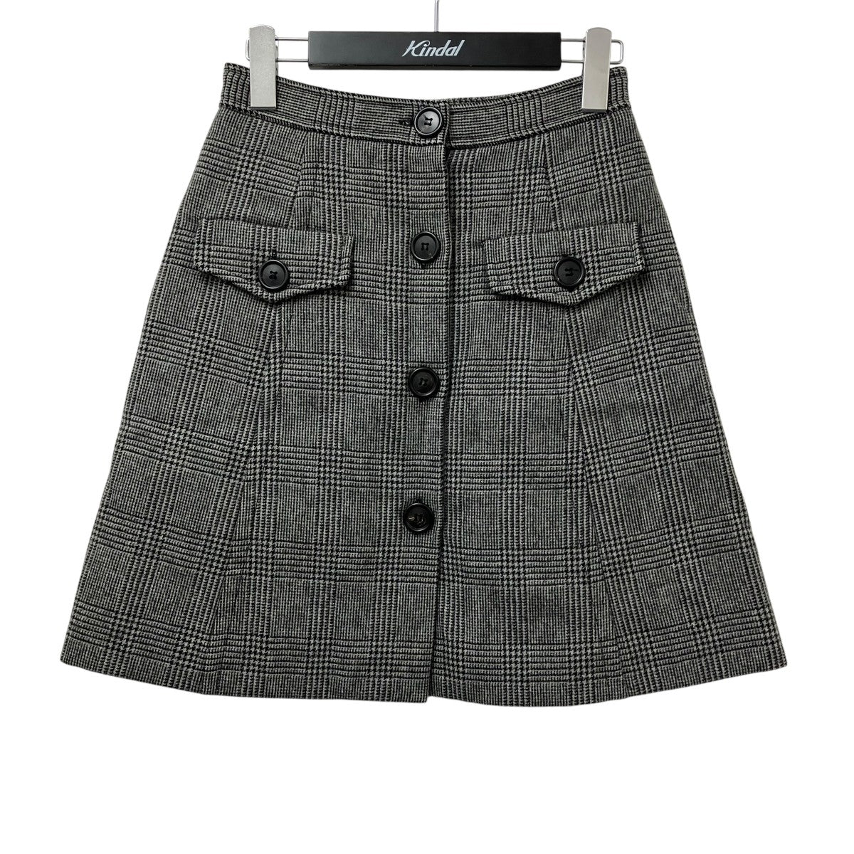 miu miu クリスタル付きスカート MIU MIU(ミュウミュウ) スカートMG1152 MG1152 グレー サイズ 36