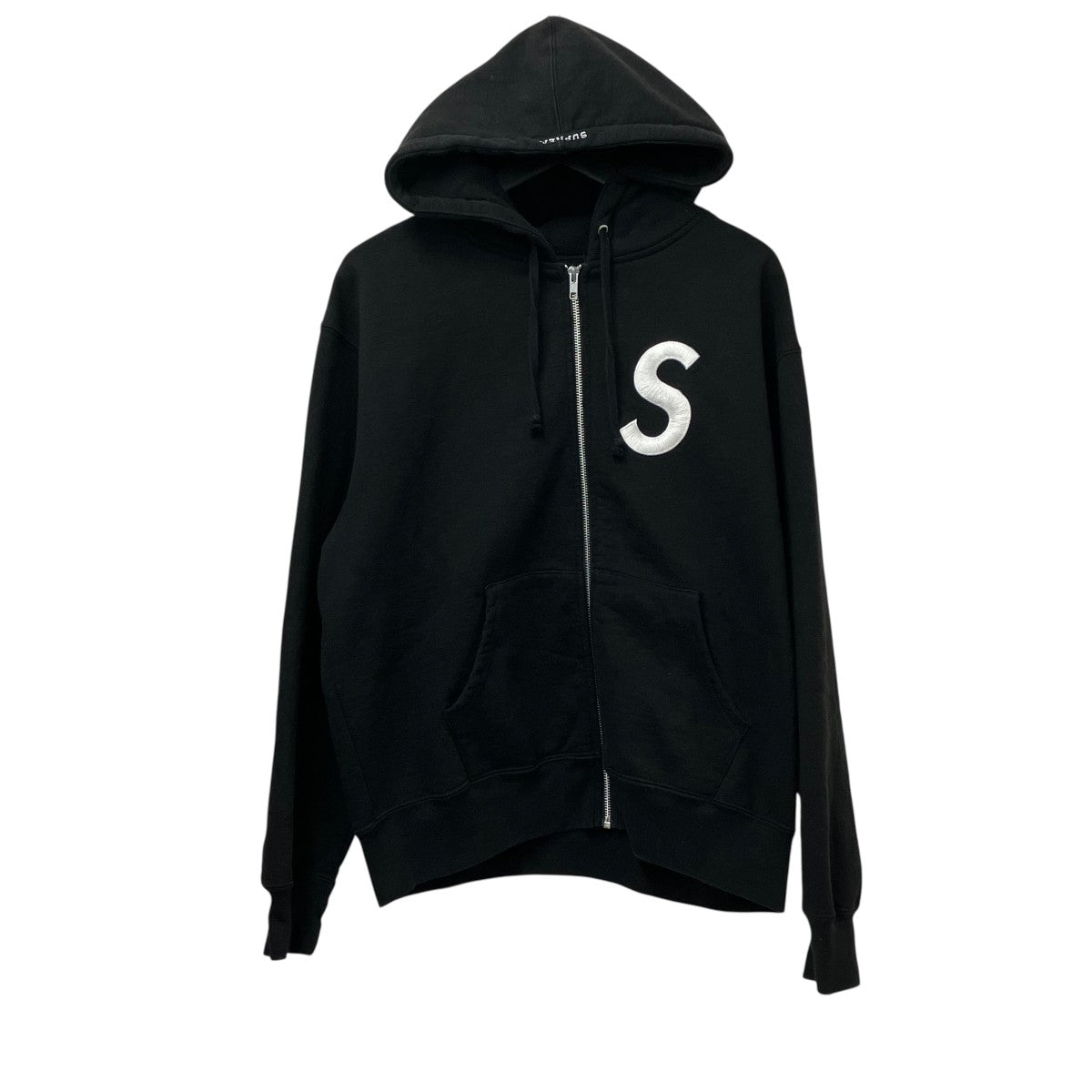 Supreme(シュプリーム) s logo zip up hoodieジップパーカー ブラック 