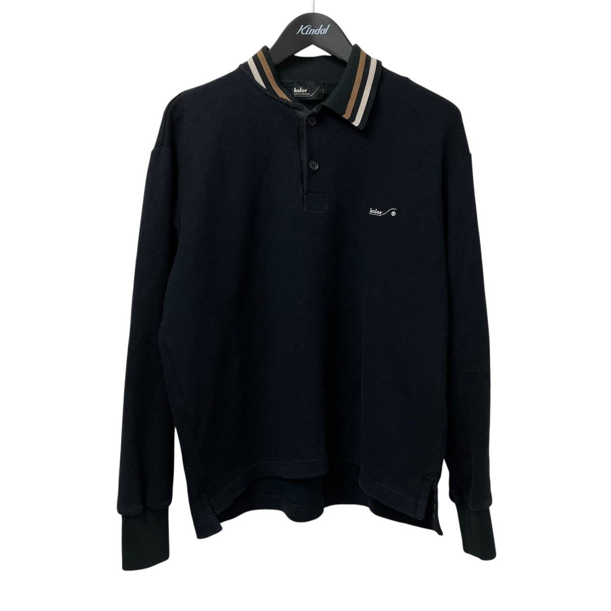 KOLOR(カラー) 25AWポロシャツ25WCM-T03203 25WCM-T03203 ネイビー