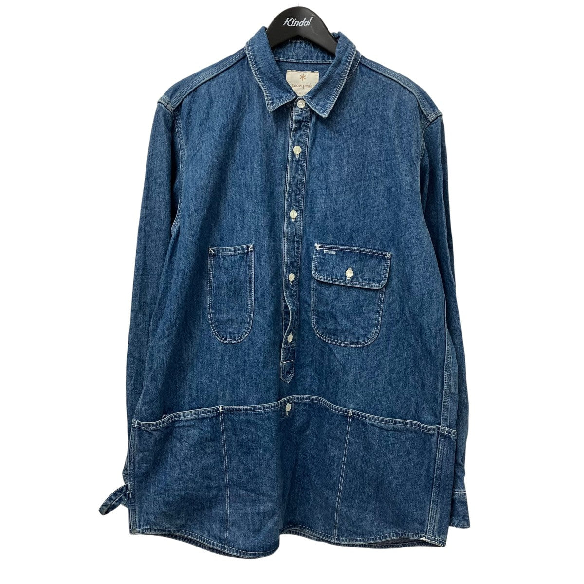 XLサイズ！snow peak デニムプルオーバー タキビシャツ peak Denim