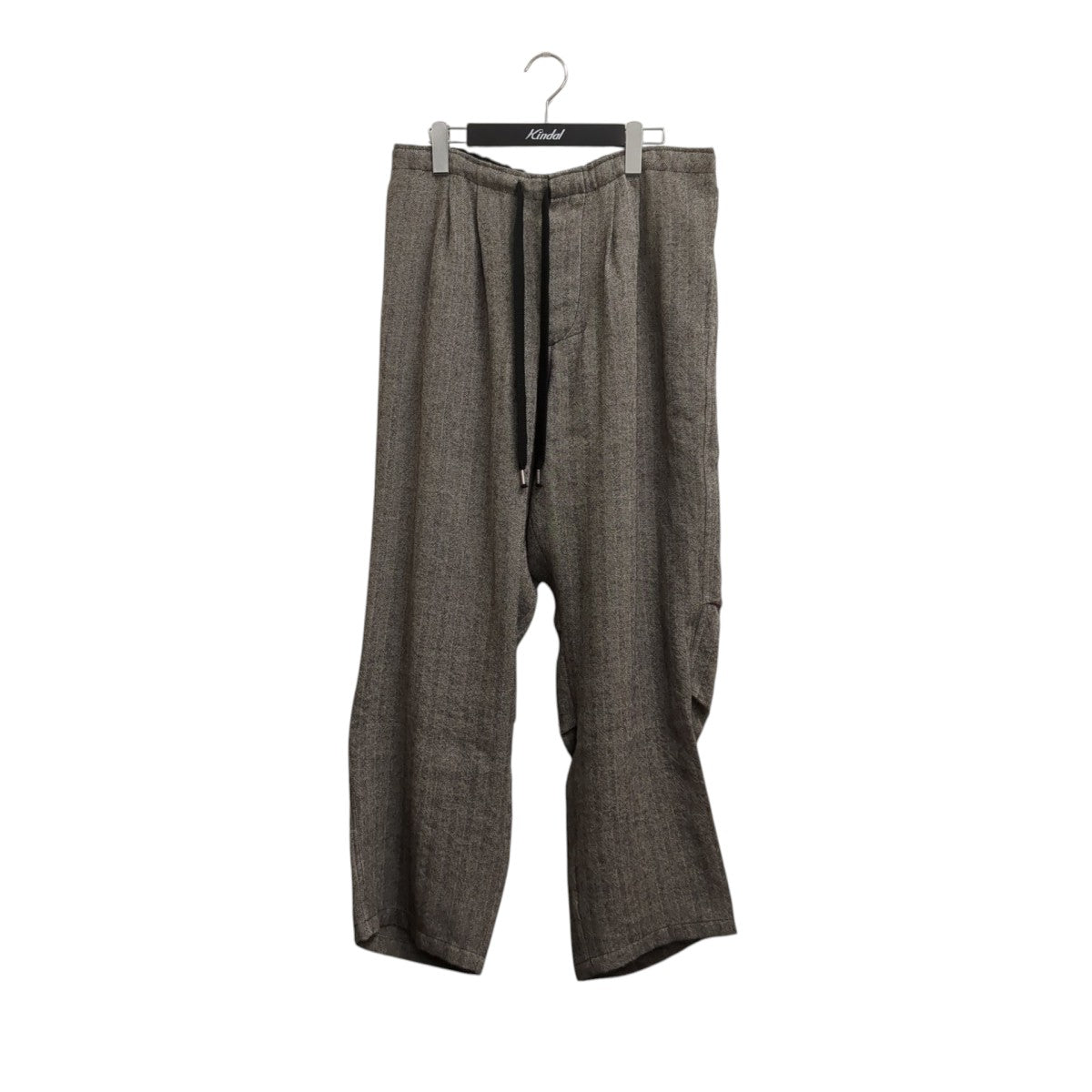 EASY PANTS LINEN ALPACA HERRINGBONEパンツMT4303-0209A