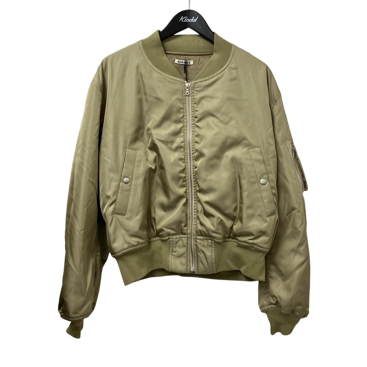 AURALEE(オーラリー) HIGH DENSITY SILK TWILL FLIGHT BLOUSONMA-1 