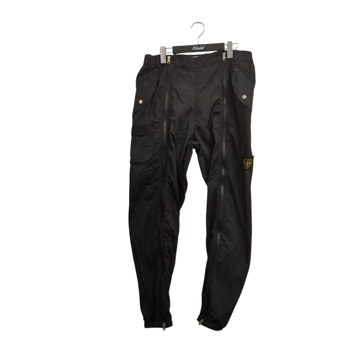 STONE  ナイロンメタル　カーゴパンツ　BLACK Sサイズ STONE ISLAND(ストーンアイランド) ナイロンメタルジップカーゴパンツ