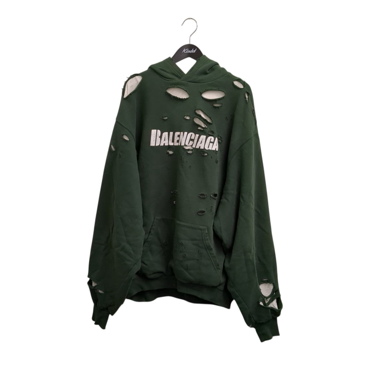 BALENCIAGA(バレンシアガ) CAPS Destroyed Logo Hoodieパーカー659403