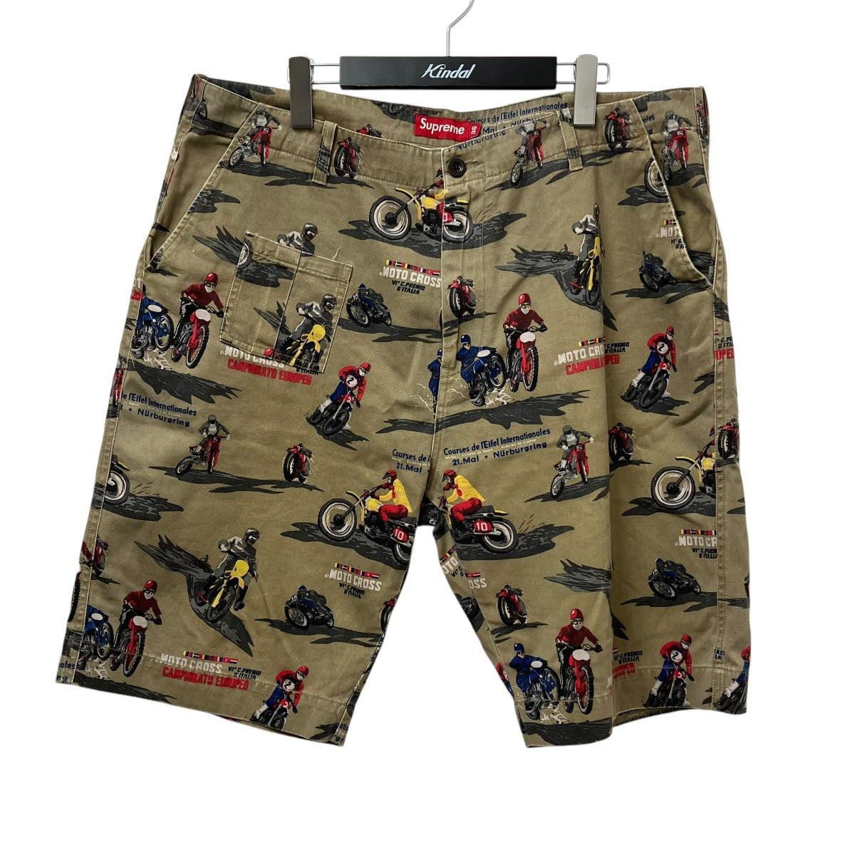 supreme シュプリーム ジャガード ロゴ ハーフパンツ ショートパンツ Supreme(シュプリーム) ハーフパンツMoto Short Moto Short ベージュ