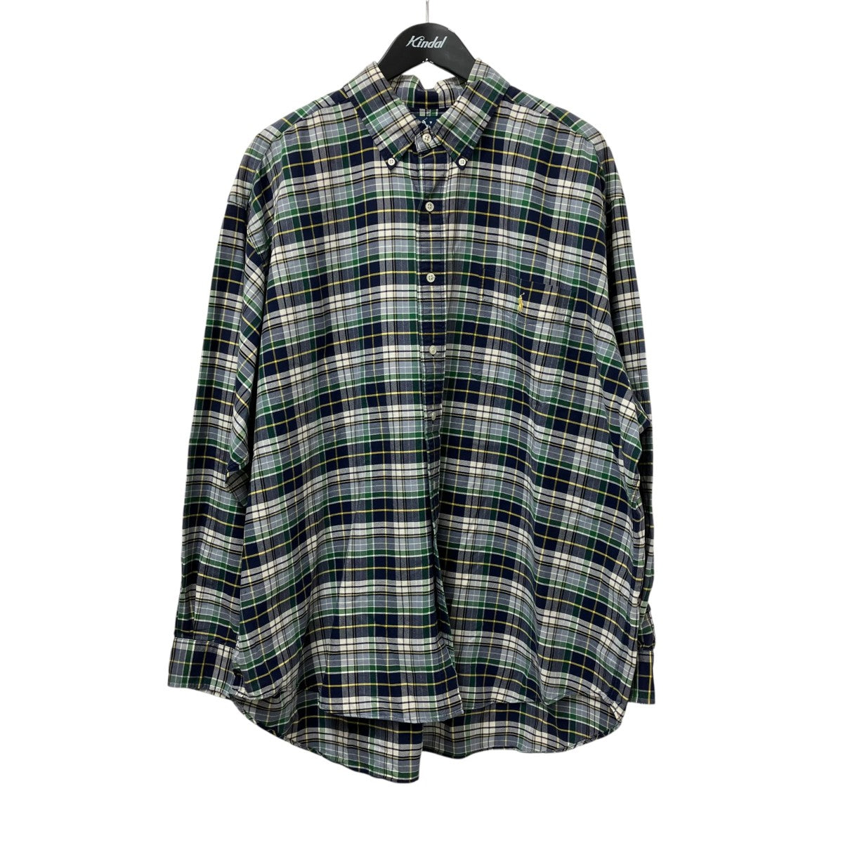 RALPH LAUREN(ラルフローレン) BIG SHIRTチェックシャツ グリーン