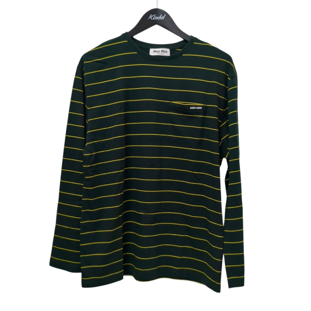 MIU MIU(ミュウミュウ) ストライプ ジャージー TシャツMJL014 MJL014
