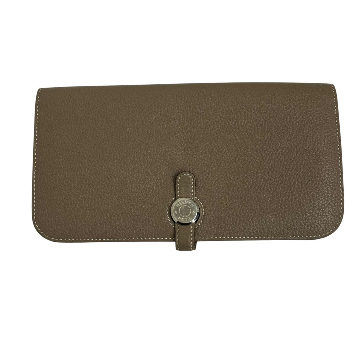 HERMES(エルメス) X刻印ドゴンロング長財布 TI 011 GS グレージュ