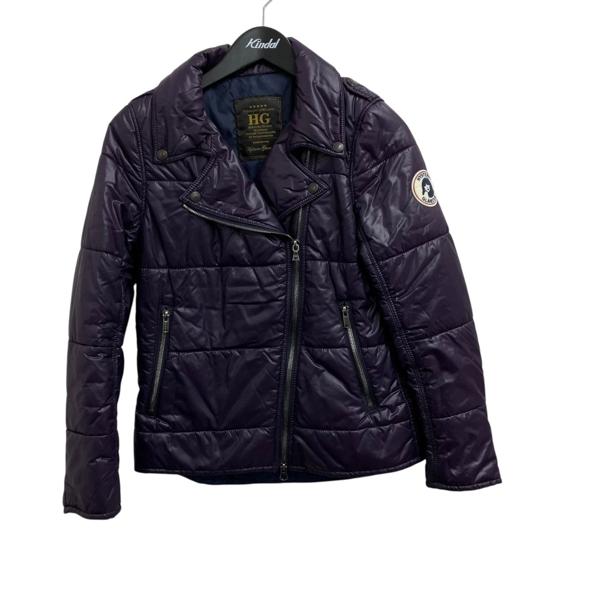 激アツ！！ヒステリックグラマー高級ゴートレザーMに近いSサイズ定価１０８０００円 Hysteric Glamour(ヒステリックグラマー) ダブルライダースジャケット