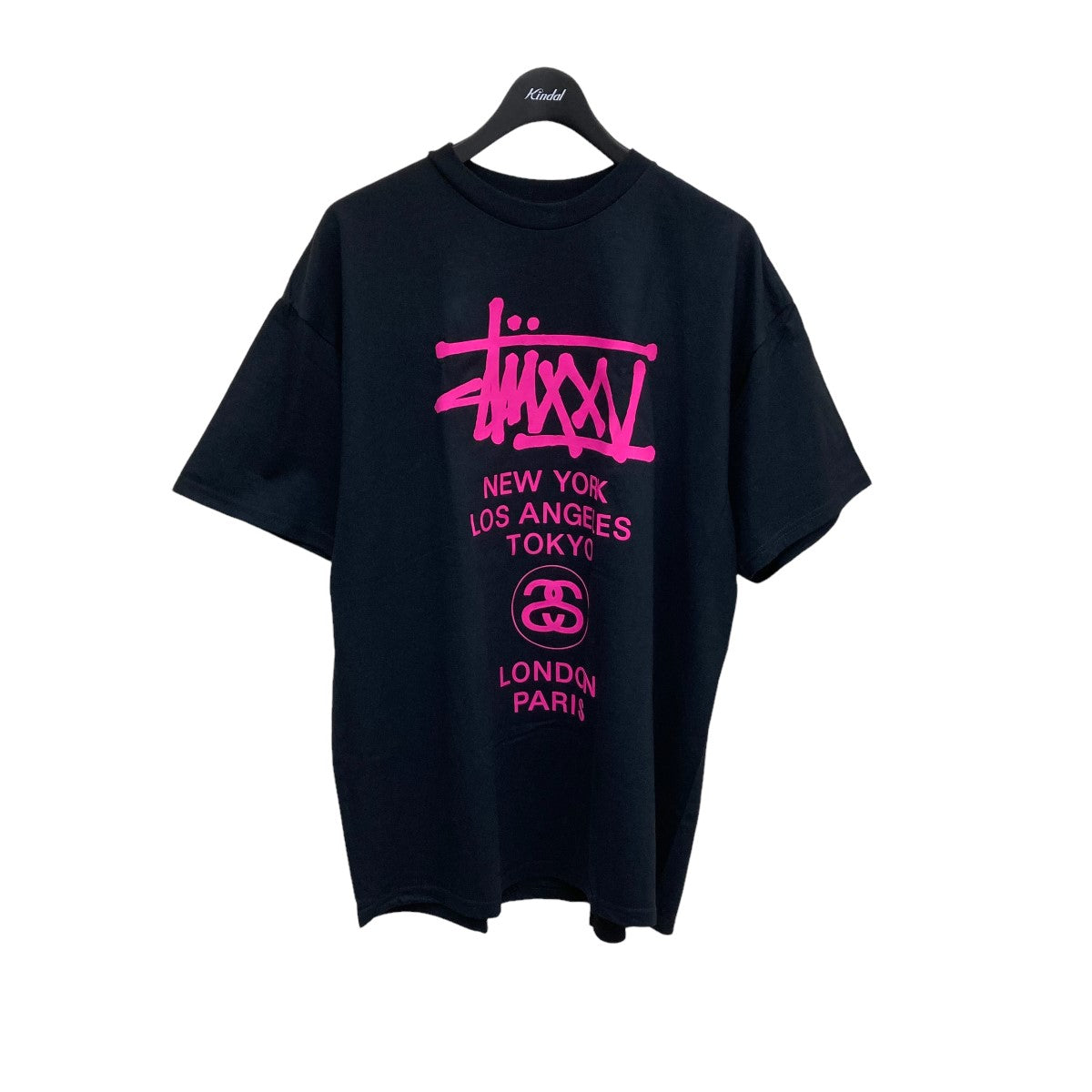Stussy(ステューシー) ワールドツアー 25周年Tシャツ ブラック サイズ 13｜【公式】カインドオルオンライン  ブランド古着・中古通販【kindal】