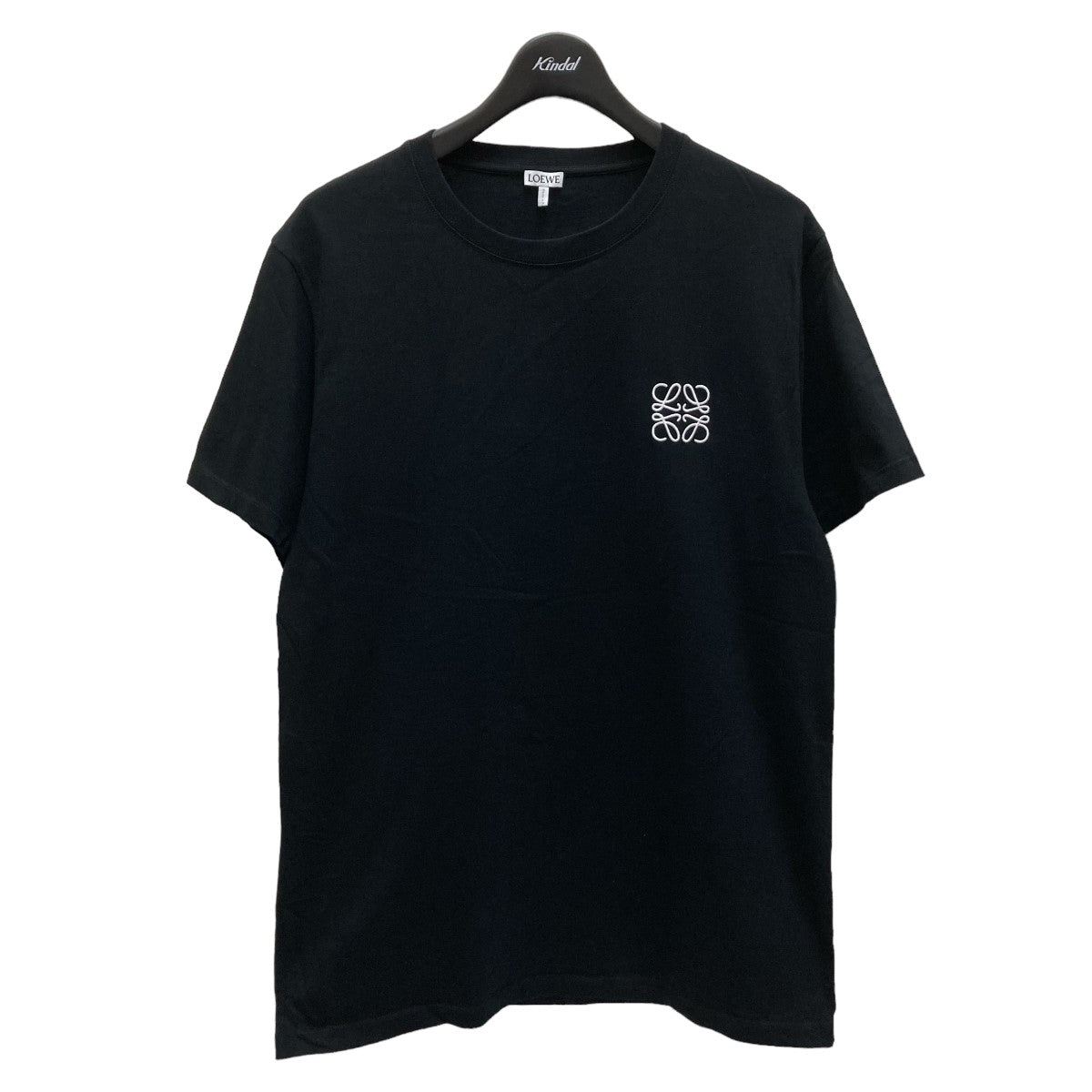 LOEWE(ロエベ) アナグラム刺繍 半袖Tシャツ 28003861 ブラック サイズ ...