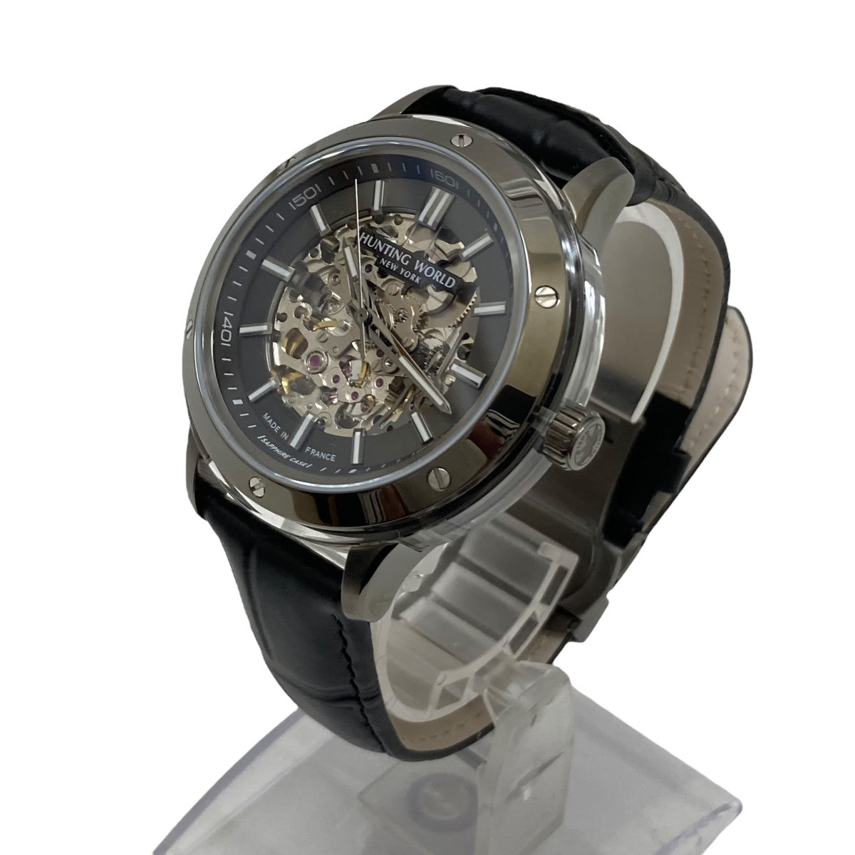 7,840円Hunting World HW030 サファイアケース 自動巻き 腕時計