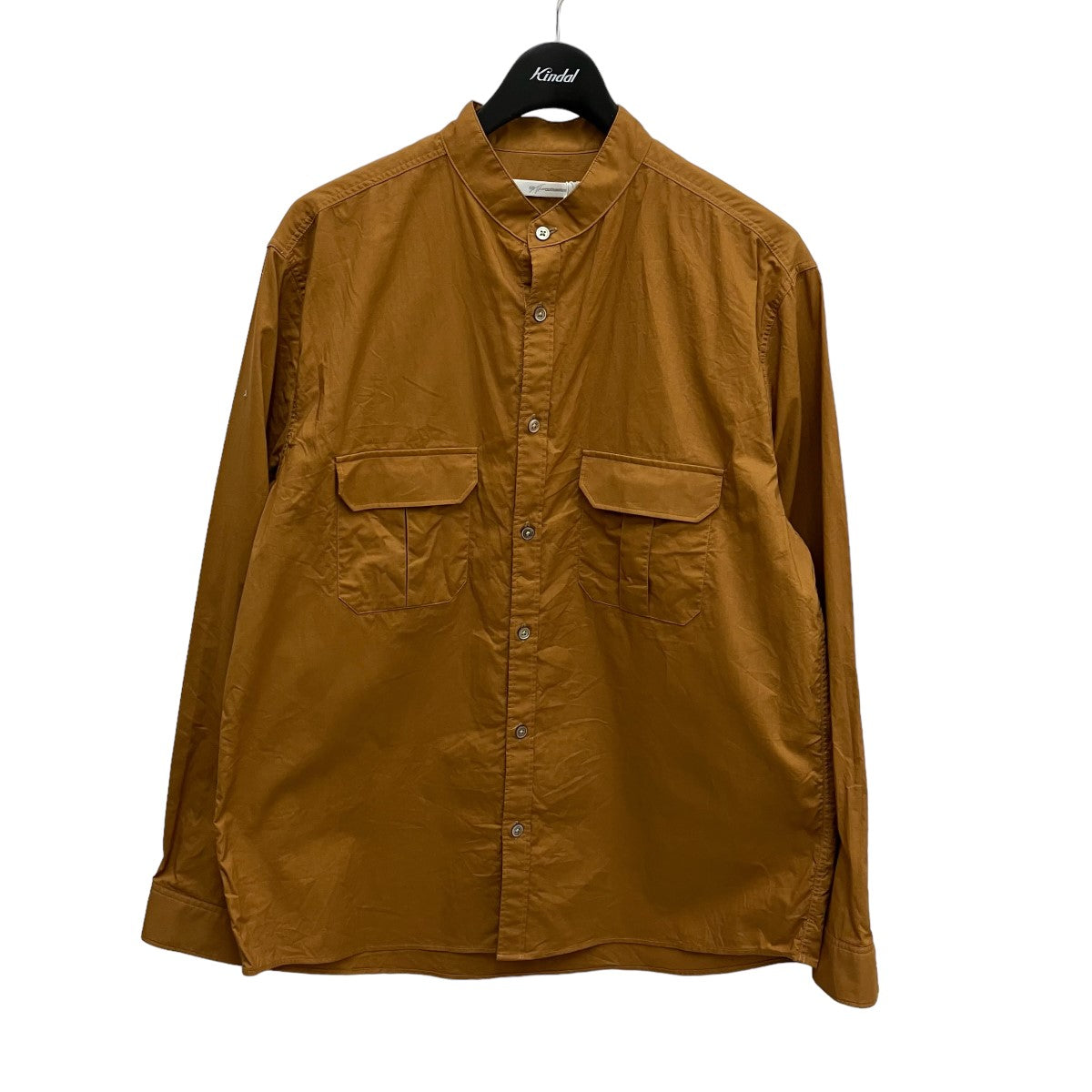 Asymmetry Cargo Pocket Band Collar Shirts SH-02