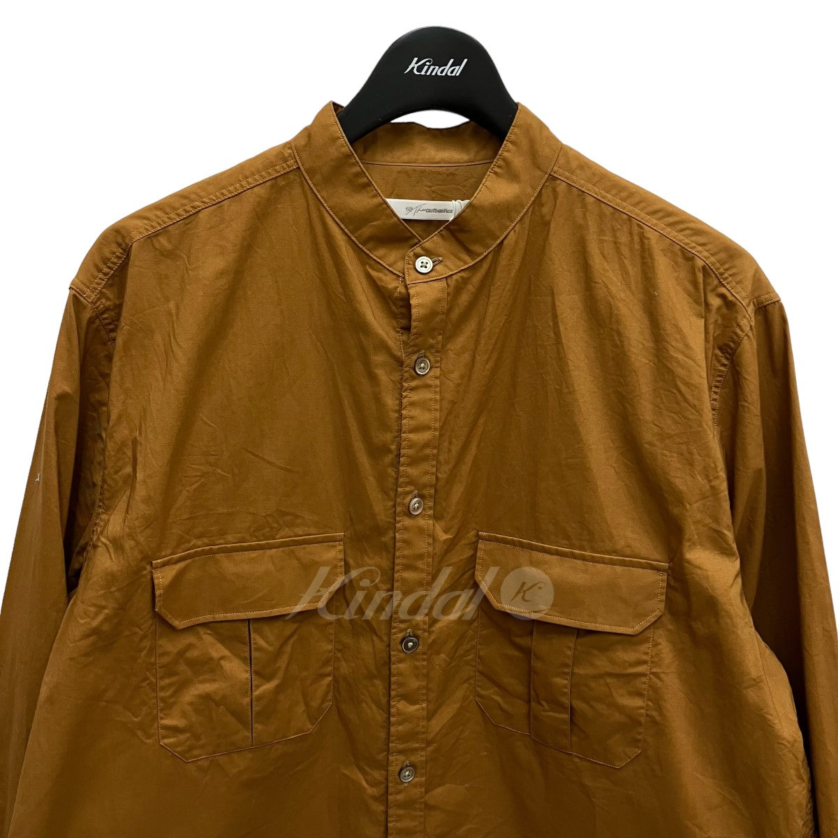 Asymmetry Cargo Pocket Band Collar Shirts SH-02