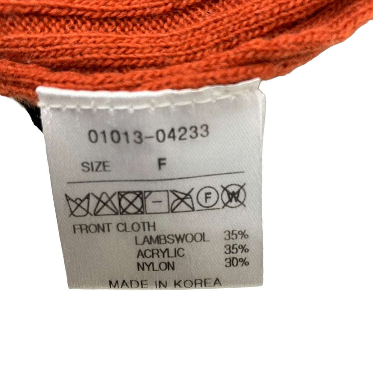 ラムスウール アクリル charm warmer knit 01013-04233