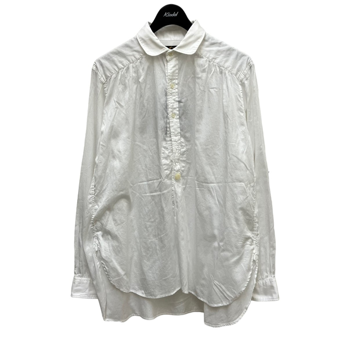 Needles(ニードルス) Round Collar EDW Gather Shirt　シャツ GL199 GL199 ホワイト サイズ  13｜【公式】カインドオルオンライン ブランド古着・中古通販【kindal】