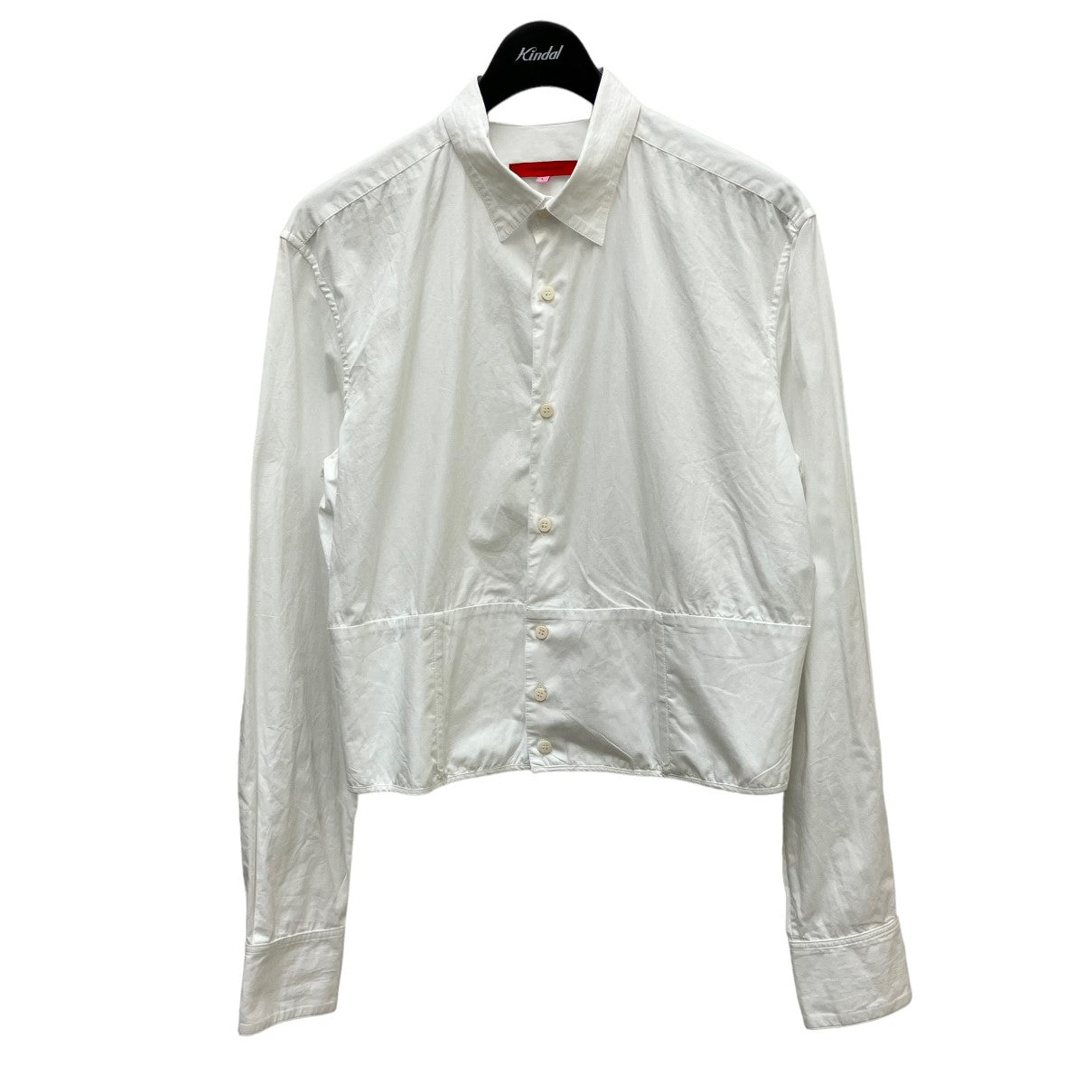ECKHAUS LATTA(エコーズラッタ) コットン バックジップシャツ ホワイト 
