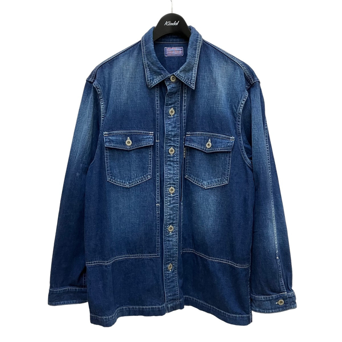 BLUE BLUE(ブルーブルー) ライトデニム ワイドシャツジャケット 700071 
