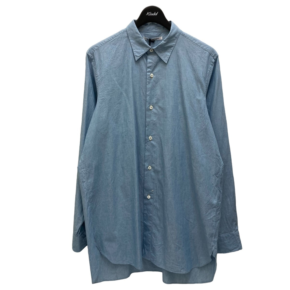 MAATEE＆SONS(マーティーアンドサンズ) ×柿乃葉 Ex Chambray Loose Dress Shirt シャンブレーシャツ  MTK2303-0670B ブルー サイズ L｜【公式】カインドオルオンライン ブランド古着・中古通販【kindal】