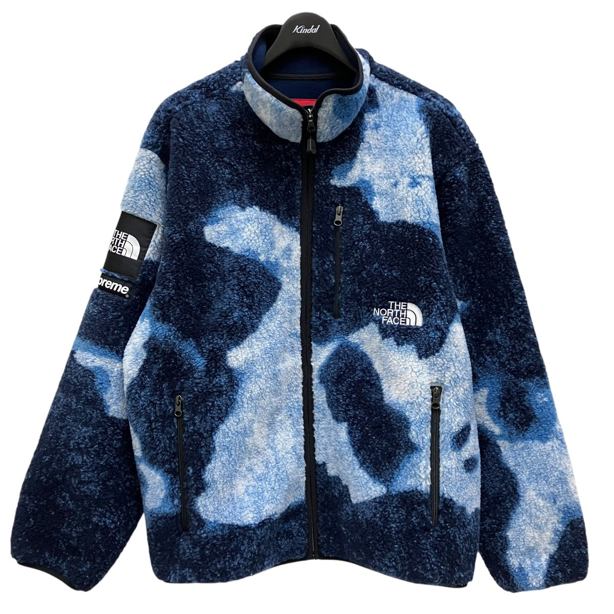 Supreme×THE NORTH FACE Bleached Denim Print Fleece JacketフリースジャケットNA52100I  NA52100I ネイビー サイズ L｜【公式】カインドオルオンライン ブランド古着・中古通販【kindal】