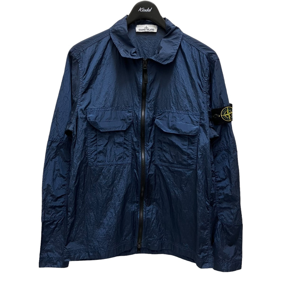 STONE ISLAND(ストーンアイランド) ナイロンジップジャケット701511117 701511117 ネイビー サイズ  S｜【公式】カインドオルオンライン ブランド古着・中古通販【kindal】