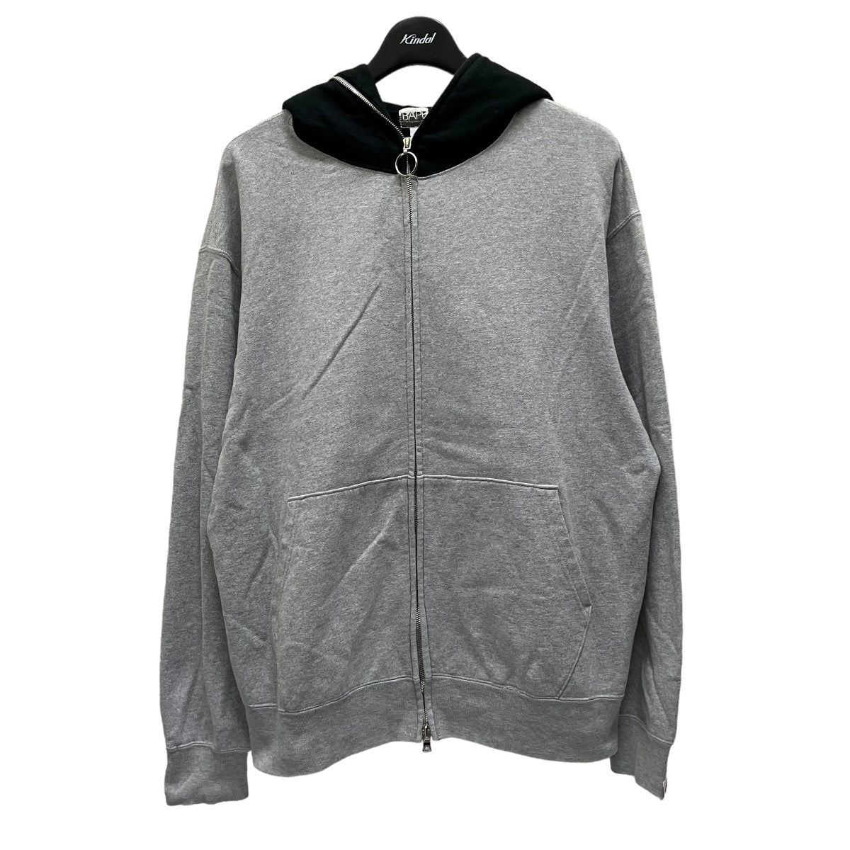 A BATHING APE(アベイシングエイプ) Fish Eye Full Zip Hoodieジップパーカー グレー サイズ  L｜【公式】カインドオルオンライン ブランド古着・中古通販【kindal】