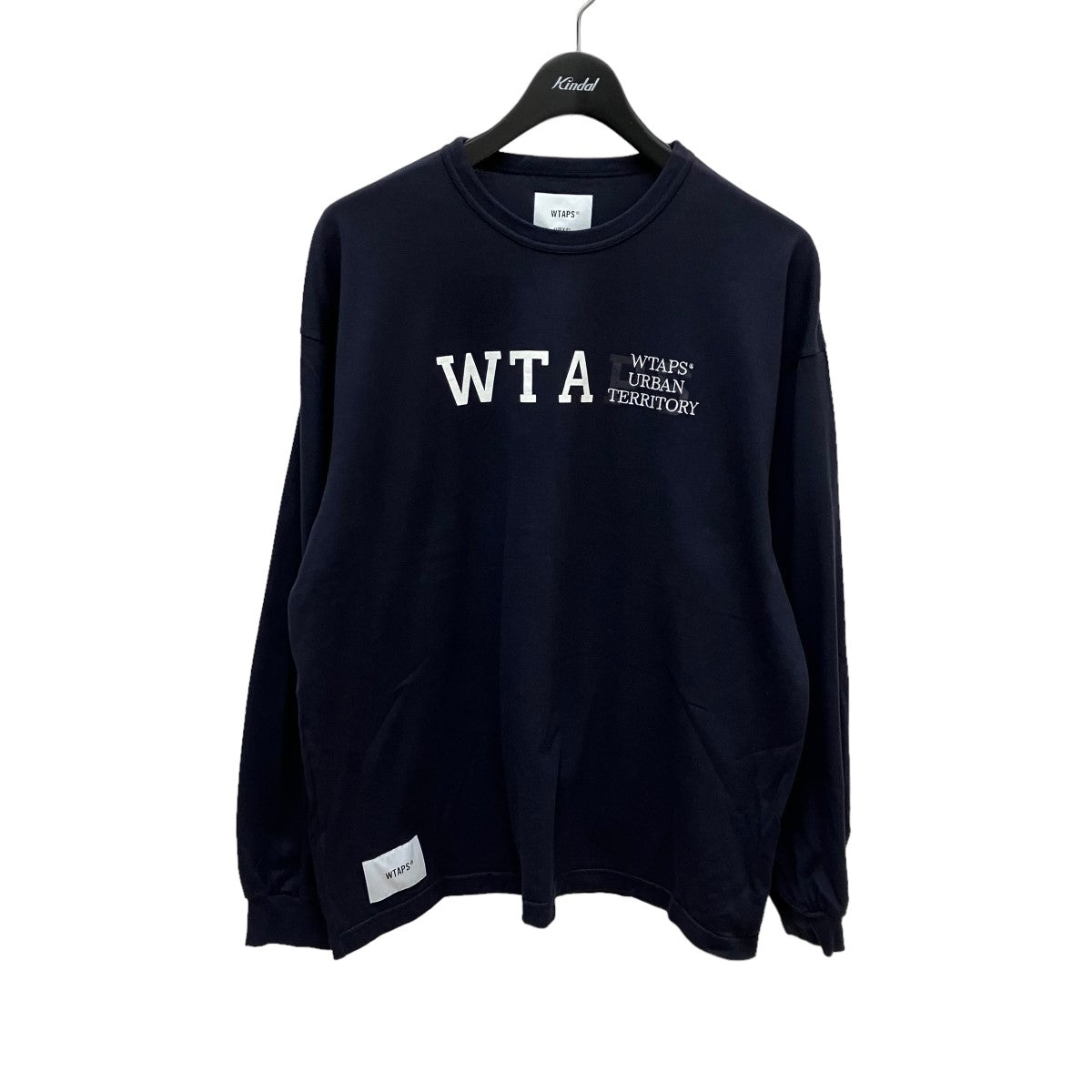 WTAPS(ダブルタップス) ロゴプリント クルーネック長袖Tシャツ 231ATDT CSM03 231ATDT CSM03 ネイビー サイズ X  02｜【公式】カインドオルオンライン ブランド古着・中古通販【kindal】