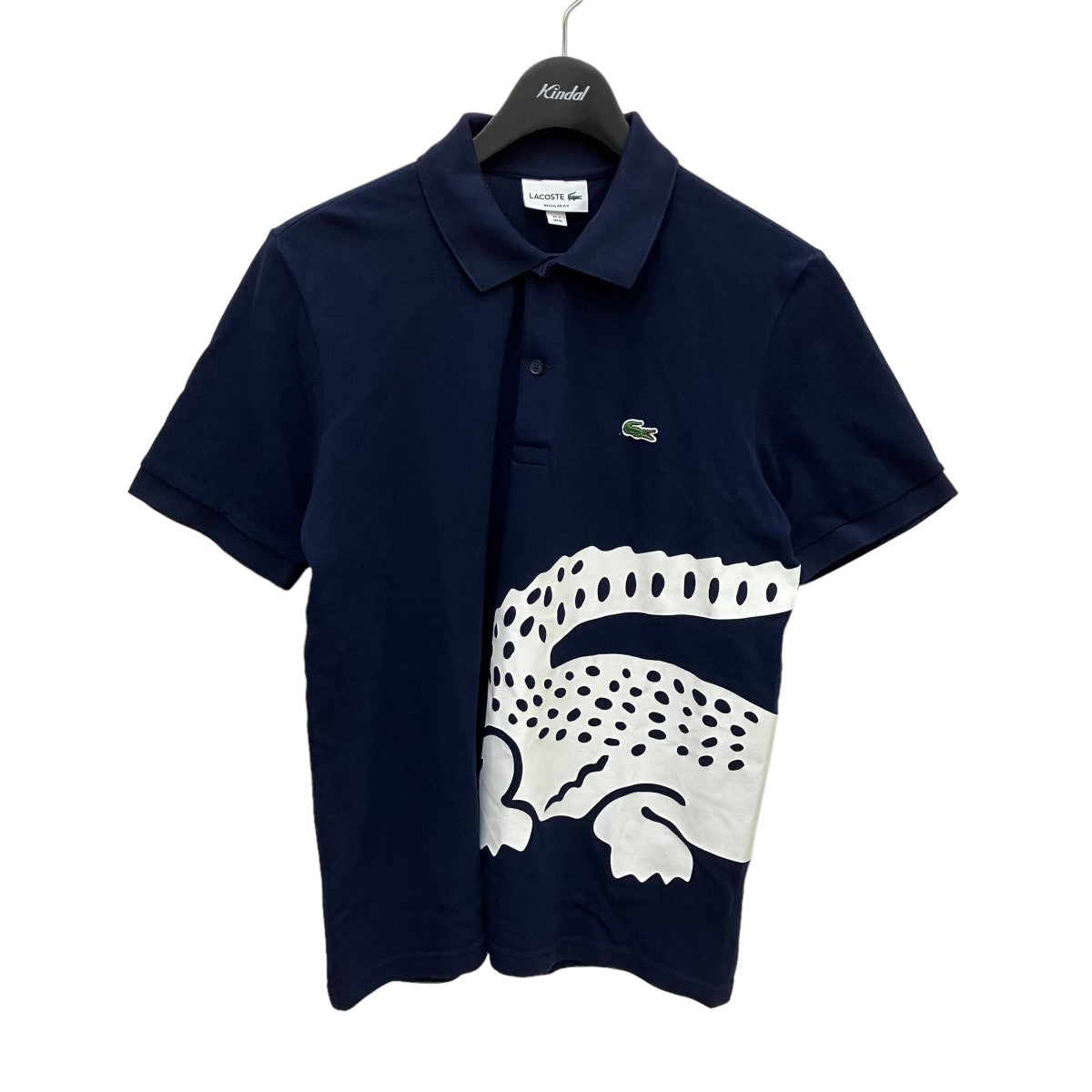 LACOSTE(ラコステ) ワニプリントポロシャツ ネイビー サイズ M｜【公式】カインドオルオンライン ブランド古着・中古通販【kindal】