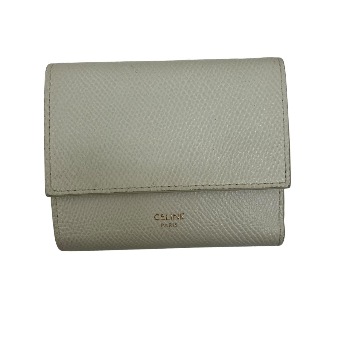 CELINE(セリーヌ) スモール トリフォールドウォレット財布10B573BEL 10B573BEL S-FG-1149  ホワイト｜【公式】カインドオルオンライン ブランド古着・中古通販【kindal】