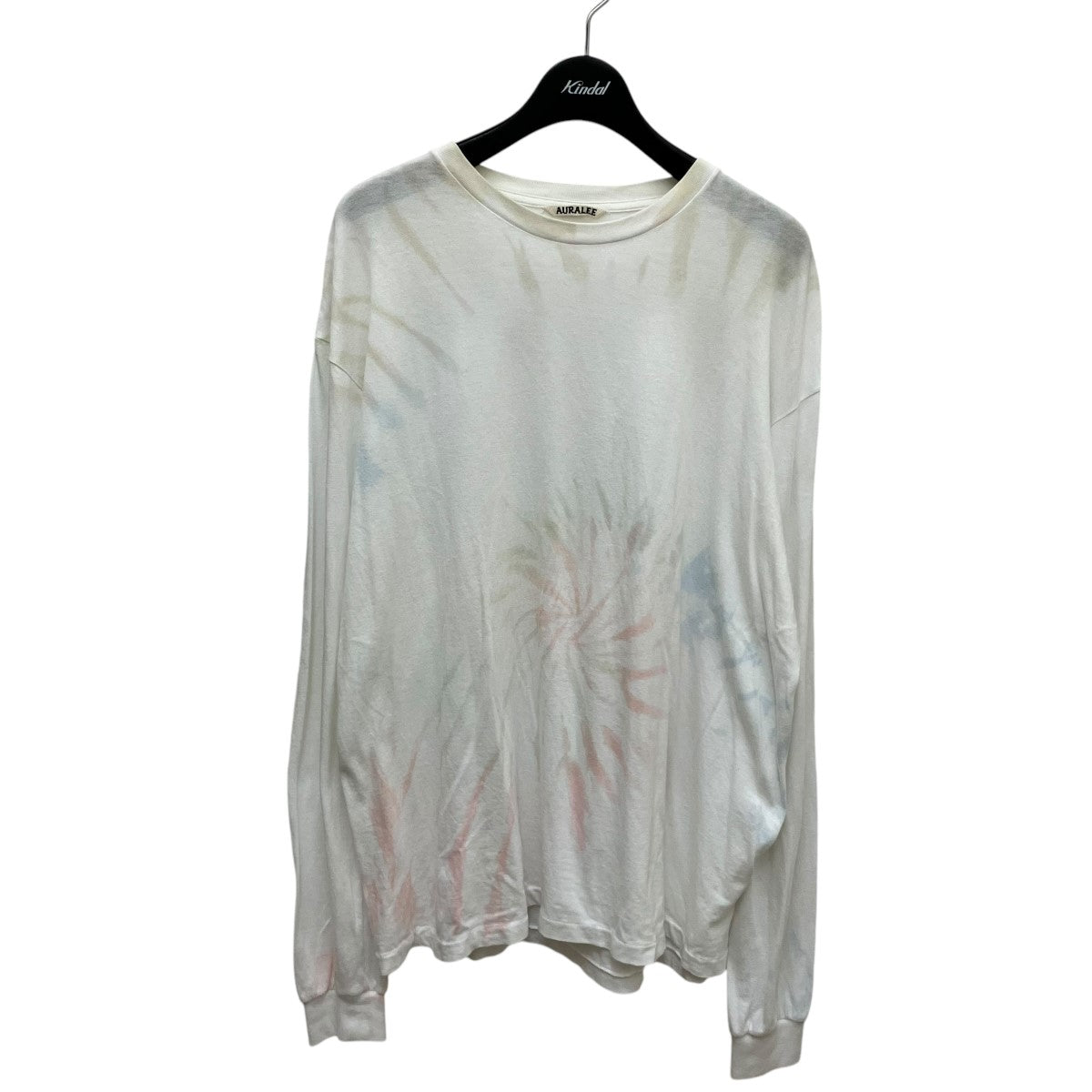 AURALEE(オーラリー) SEAMLESS TIEDYE L S TEEタイダイ染め加工長袖TシャツA9AT02TD A9AT02TD ホワイト  サイズ 3｜【公式】カインドオルオンライン ブランド古着・中古通販【kindal】