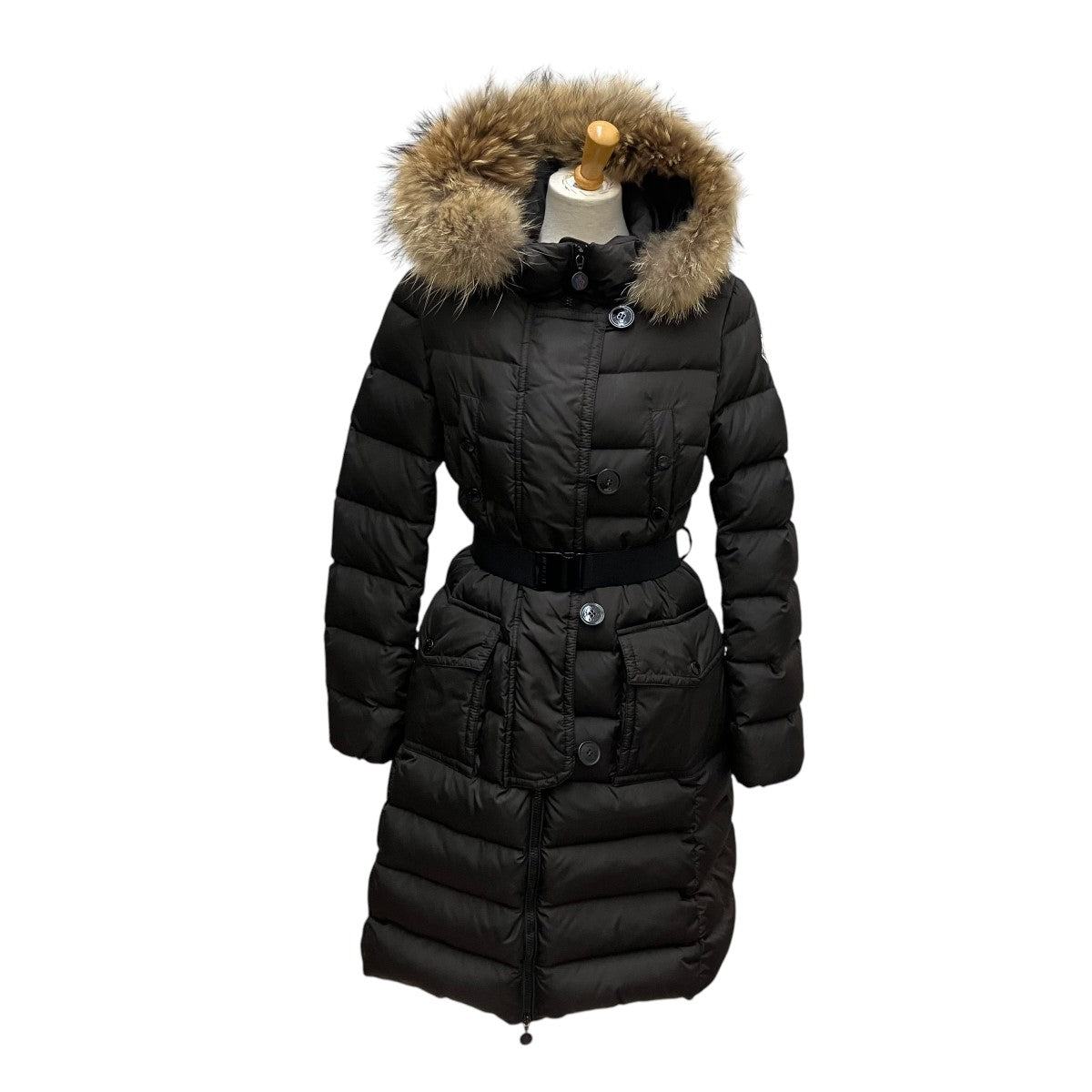 MONCLER(モンクレール) ベルト付ダウンコート132-093-49917-25 132-093-49917-25 ブラウン サイズ  00｜【公式】カインドオルオンライン ブランド古着・中古通販【kindal】