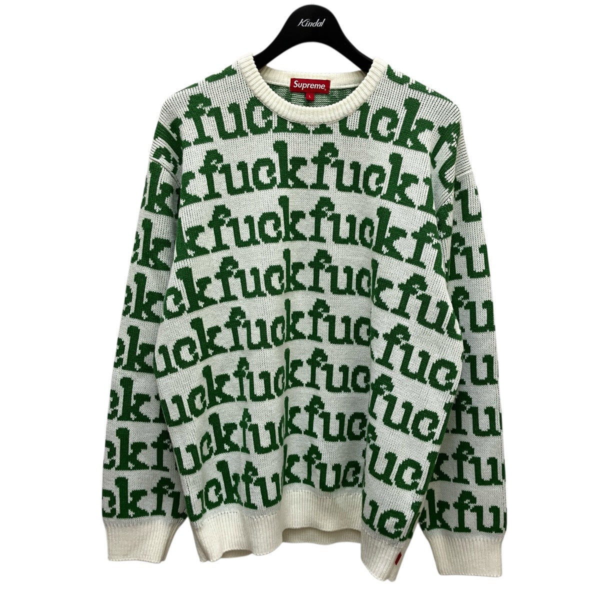 Supreme(シュプリーム) Fuck Knitted Sweater ホワイト サイズ L