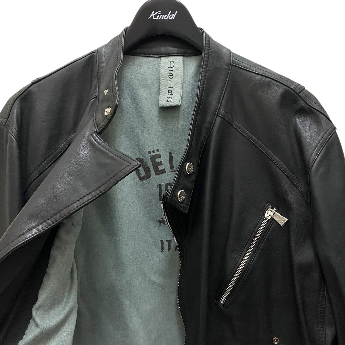 Delan ライダースジャケットADBON100 古着・中古-3枚目のアイテム画像