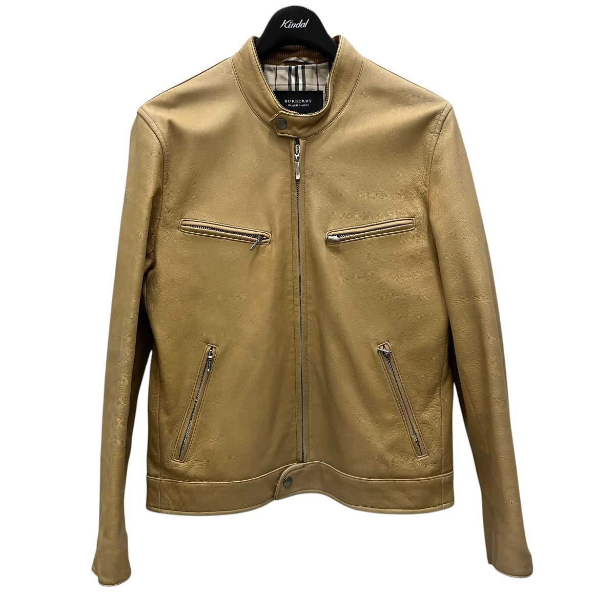 BURBERRY BLACK LABEL シングルライダースBMP01-713-44 古着・中古-1枚目のアイテム画像