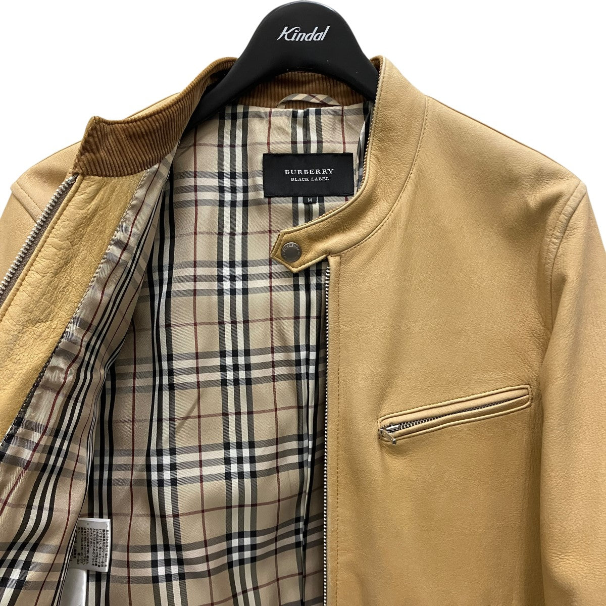 BURBERRY BLACK LABEL シングルライダースBMP01-713-44 古着・中古-3枚目のアイテム画像