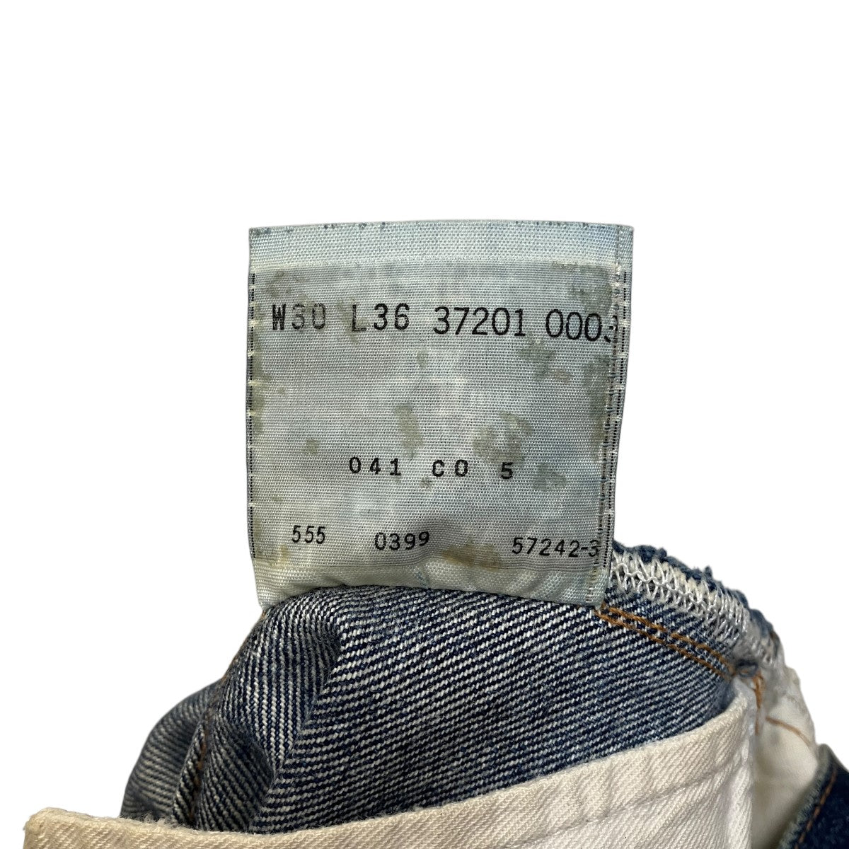 LEVI’S ボタン裏555 バレンシア工場製 99年デニムパンツ501XXC 古着・中古-7枚目のアイテム画像