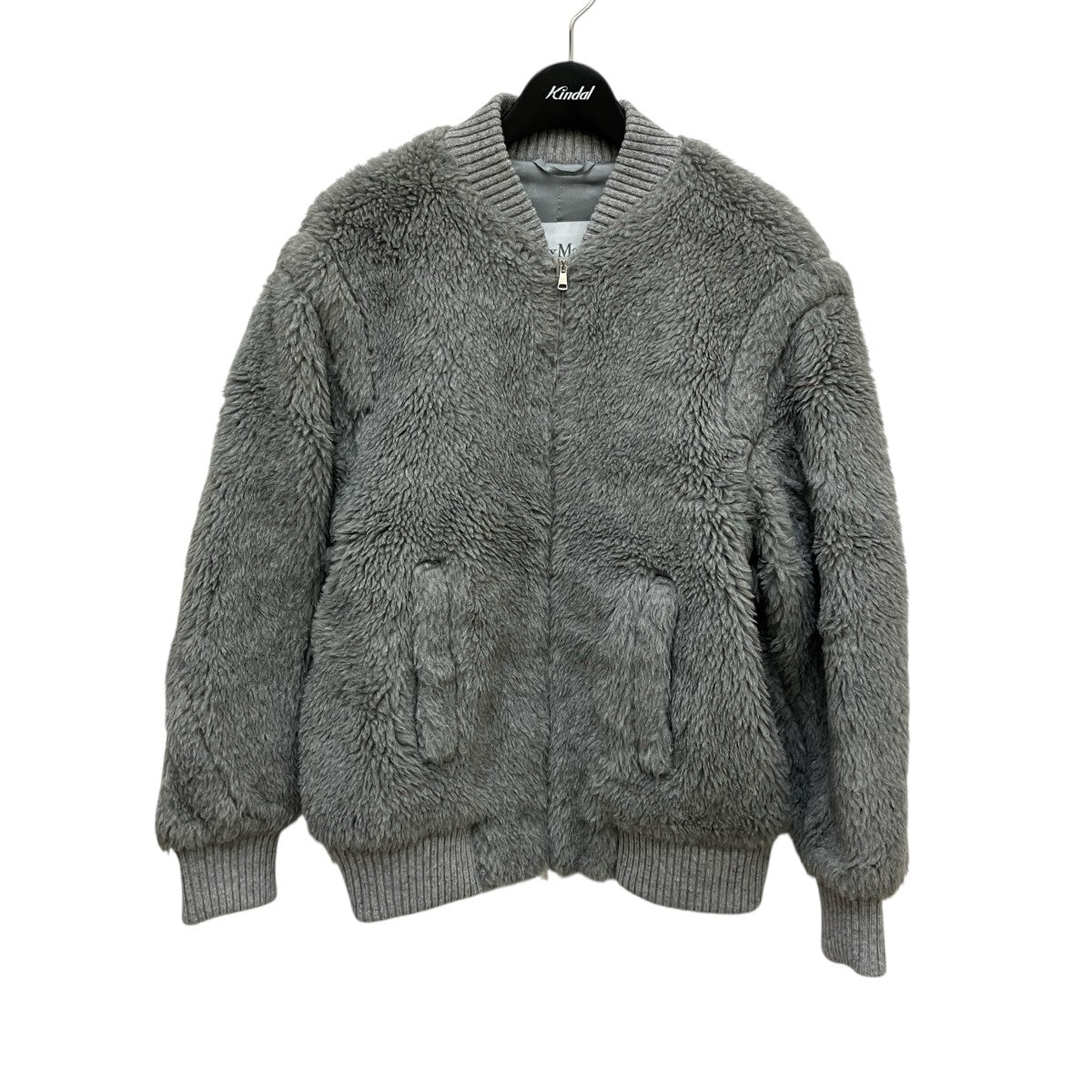 MaxMara(マックスマーラ) テディベアボンバージャケットカシミヤ混ボア