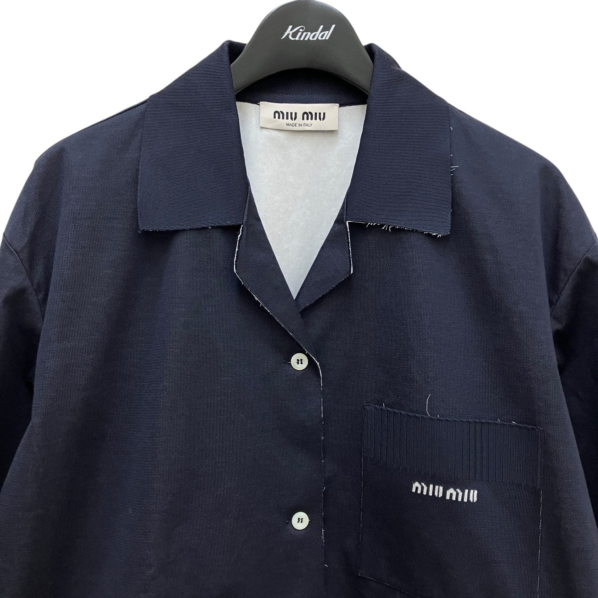 MIU MIU ニットxポプリン シャツMK1890 古着・中古-3枚目のアイテム画像